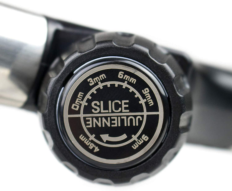 Gramercy Kitchen Co. Adjustable Stainless Steel Mandoline Food Slicer - Comes with One Pair Cut-Resistant Gloves || Vegetable Onion Potato Chip French Fry Julienne Slicer