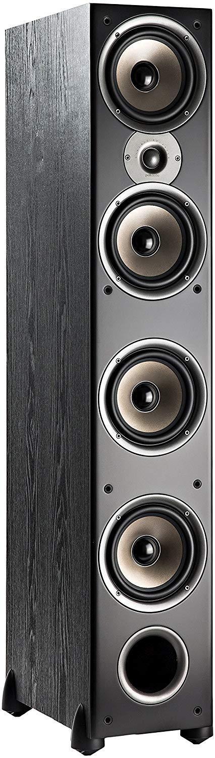 Polk Audio Monitor 70 Series II Tower Speaker (Black, Single) for Multichannel Home Theater | 1" Tweeter, (4) 6.5" Woofers | Bi-wire & Bi-amp