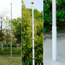 Gientan 30FT Telescopic Flag Pole, Extra Thick Heavy Duty Aluminum Flagpole Kit with 3x5 US Flag Golden Ball Top for Commercial Residential Outdoor Use, Fly 2 Flags