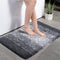 Office Marshal Bath Mat Bathroom Rugs 32" x 47",Large Soft Shaggy White Microfiber Shower Rug, Machine Washable Throw Rugs Non Slip Absorbent Luxury Plush Floor Mats Runner Carpet for Bath Tub Shower Bathroom