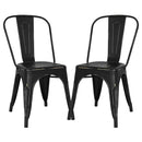 Poly and Bark Trattoria Side Chair in Black (Set of 4)