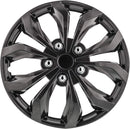 Pilot Automotive WH555-16GM-B Universal Fit Spyder Wheel Cover [Set of 4]