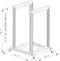 22U 4 Post Open Frame 19'' Server/Audio Networking Data Steel Rack Deep 24" with one Fixed Shelf