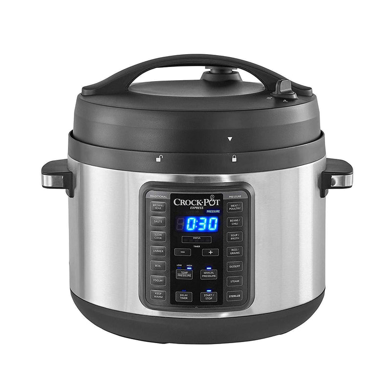 Crockpot 2100467 Express Easy Release | 6 Quart Slow, Pressure, Multi Cooker, 6QT, Stainless Steel