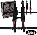 4 Point Harness with 2 Inch Padding (Ez Buckle Technology) (Black)