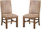 Emerald Home Chambers Creek Brown 24" Bar Stool with Upholstered Faux Leather Seat And Nailhead Trim, Set of Two