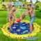 VATOS Sprinkle and Splash Play Mat Outdoor Party Sprinkler Splash Pad 59" Garden Water Toys Summer Spray Toys 18 Months+ Toddler Toy Fun for Kids 2 3 4 5 Boys and Girls