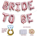 S2 Shoppe Bachelorette Party Decorations Kit | Bridal Shower | Bride to Be Sash, Veil, Champagne, Ring Foil Balloon, Rose Pearl Confetti Gold Balloons, Gold Glitter Miss to Mrs Banner | Photo Props