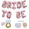 S2 Shoppe Bachelorette Party Decorations Kit | Bridal Shower | Bride to Be Sash, Veil, Champagne, Ring Foil Balloon, Rose Pearl Confetti Gold Balloons, Gold Glitter Miss to Mrs Banner | Photo Props