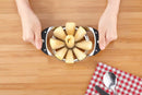 YHTAWOO Apple Corer Slicer+Orange peeler+cleaning brush, Apple Slicer Stainless steel Core remover Blooming Onion Cutter Pear Divider Wedger Metal Decorer Tool For Large Apple Kitchen Gadgets