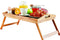 Bed Lap Trays for Eating - Dinner Trays for Lap - Breakfast in Bed Tray with Legs - Bamboo Bed Trays with Folding Legs