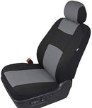 BDK OS-309-BG Polypro Black/Car Seat Cover, Easy Wrap Two-Tone Accent for Auto, Split Bench, Tan Beige