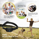 Gasky Bark Collar for Large Medium Dogs Rechargeable Anti Barking Collar Waterproof Upgraded Smart Detection Chip Humane Traning Collar with Beep Vibration and Shock