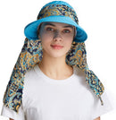 ICOLOR Sun Cap Sun Flap Hats Outdoor 360°Sun UPF 50+ Women Lady Wide Brim Cap Visor Hats UV Protection Summer Sun Hats