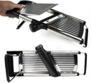 Gramercy Kitchen Co. Adjustable Stainless Steel Mandoline Food Slicer - Comes with One Pair Cut-Resistant Gloves || Vegetable Onion Potato Chip French Fry Julienne Slicer