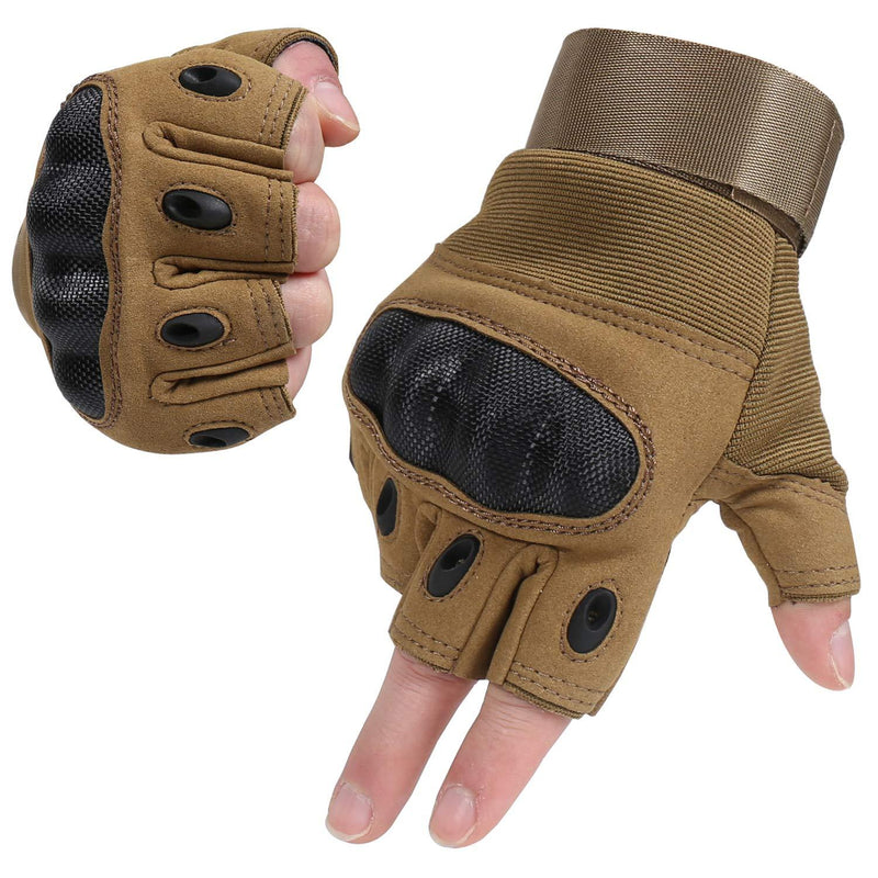 HIKEMAN Tactical Army Military Gloves Rubber Hard Knuckle Outdoor Full Finger Touch Screen Gloves for Men Fit for Cycling Motorcycle Hunting Shooting Hiking Camping Airsoft Paintball