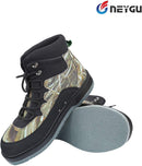 NEYGU Breathable Quick-Dry Wading Shoes with Felt Sole Used for Neoprene Stocking Foot Wader,Camo Wader Boots for Fishing and Hunting