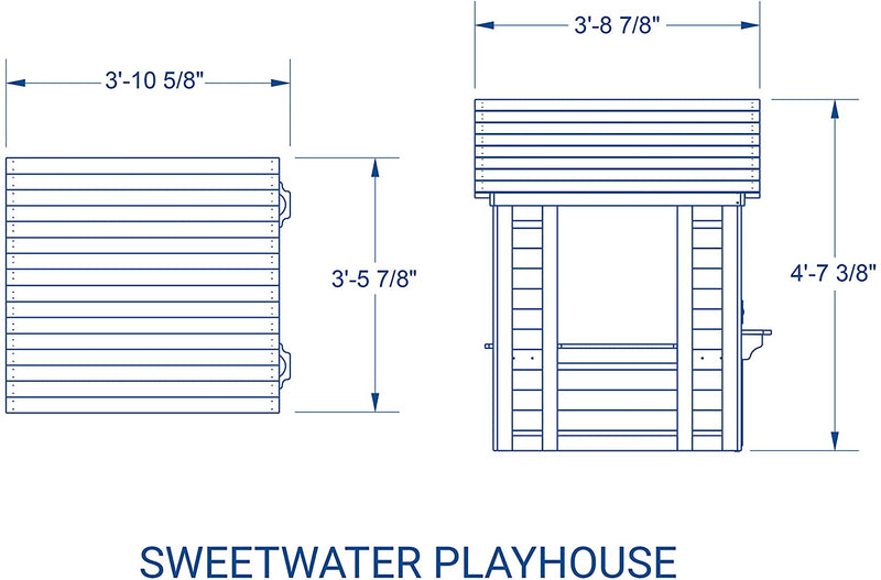 Backyard Discovery Sweetwater All Cedar Wooden Playhouse