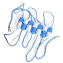 Milliard Pool Rope [Adjustable Length] 16-20' Floating Cordon Pool Safety Divider with Floats, Hooks and FID