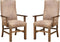 Emerald Home Chambers Creek Brown 24" Bar Stool with Upholstered Faux Leather Seat And Nailhead Trim, Set of Two