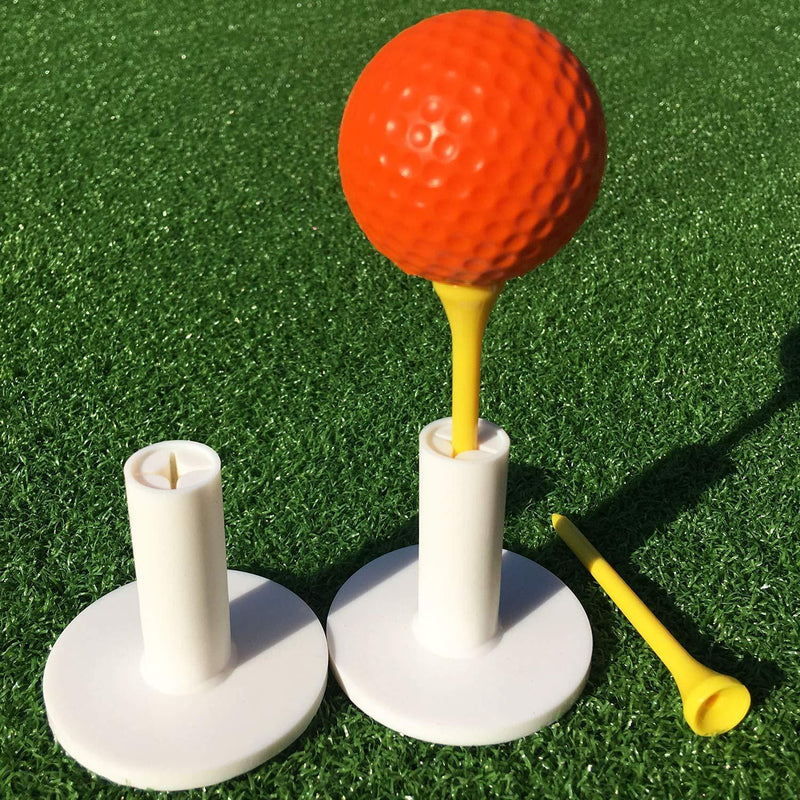 SkyLife Golf Rubber Tee Holder Set for Driving Range Golf Practice Mat (1.5''/2''/2.6''/2.8''/3'')