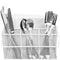 Sorbus Utensil Caddy — Silverware, Napkin Holder, and Condiment Organizer — Multi-Purpose Steel Mesh Caddy—Ideal for Kitchen, Dining, Entertaining, Tailgating, Picnics, and much more (Bronze)