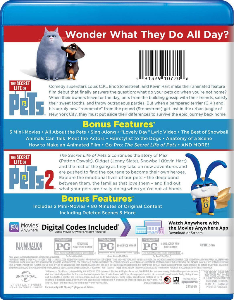 The Secret Life of Pets: 2-Movie Collection