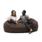 Big Joe 0002655 Media Lounger Foam Filled Bean Bag Chair, Black Lenox