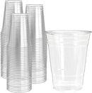 200 Clear Plastic Cups | 16 oz Plastic Cups | Clear Disposable Cups | PET Cups | Plastic Water Cups | Plastic Beer Cups | Clear Plastic Party Cups |Crystal Clear Cups