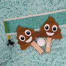 Master Toy Smiling Poo Pong Natural Brown 25 x 3 Wood Pong Game Set Paddles Ball Net