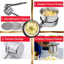 RUNHELIX Potato Ricer Stainless Steel with 3 Interchangeable Ricing Discs (Fine, Medium, Coarse) - Premium Baby Food Strainer, Fruit Masher and Food Press with Ergonomic Comfort Grip