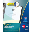 Avery Heavyweight Non-Glare Sheet Protectors, 8.5" x 11", Acid-Free, Archival Safe, Easy Load, 100ct (74102)