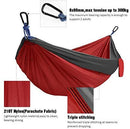 Kootek Camping Hammock Double & Single Portable Hammocks with 2 Tree Straps, Lightweight Nylon Parachute Hammocks for Backpacking, Travel, Beach, Backyard, Patio, Hiking