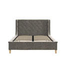 Little Seeds Ambrosia Diamond Tufted Upholstered Design Daybed and Trundle Set, Twin Size Frame, Light Grey