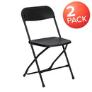 Flash Furniture 10 Pk. HERCULES Series 650 lb. Capacity Premium White Plastic Folding Chair