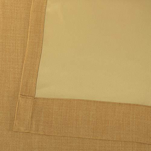 HPD Half Price Drapes BOCH-LN1857-84-DW Faux Linen Extra Wide Blackout Room Darkening Curtain, 100 X 84, Oatmeal