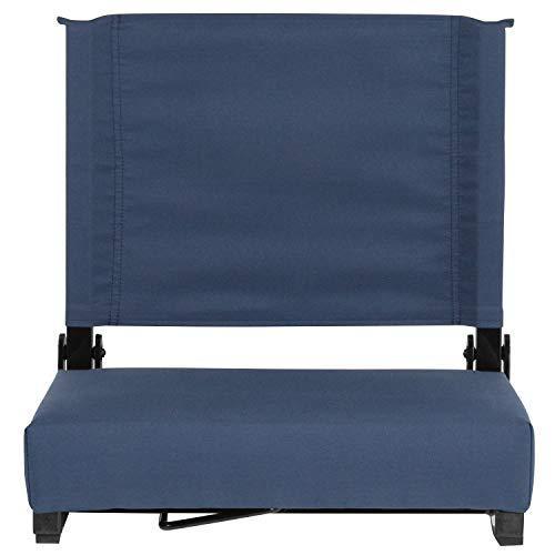 Flash Furniture Grandstand Comfort Seats by Flash with Ultra-Padded Seat in Black