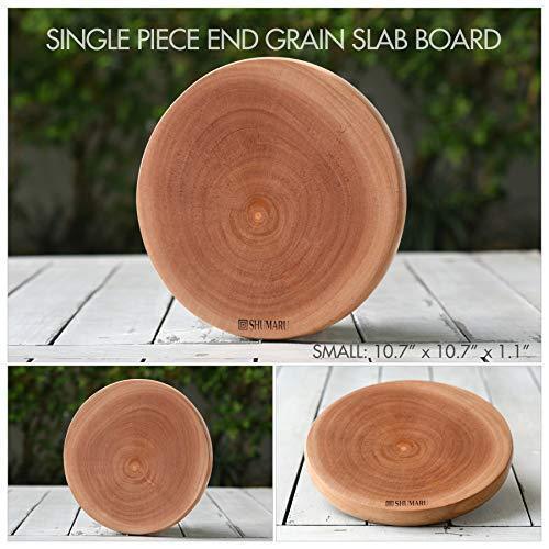 Super-Durable Mahogany Wood Cutting Board with Juice Drip Groove and Handle | 15.7 x 11 x 1.1" Thick Heavy Duty One-Piece Wooden Chopping Butcher Block Countertop - 5.5 lb