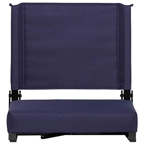 Flash Furniture Grandstand Comfort Seats by Flash with Ultra-Padded Seat in Black