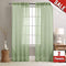 2 Panel Sheer Curtains White 84 inch Living Room Drapes Window Curtain Voile Sheers Linen Textured