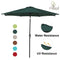 Grand Patio 10 FT Super Sturdy Aluminum Patio Umbrella, UV Protected Outdoor Umbrella, Green