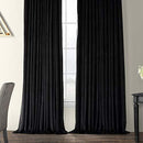 Half Price Drapes VPCH-VET1211-84 Signature Doublewide Blackout Velvet Curtain, Amber Gold, 100 X 84