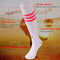 saounisi Unisex Tube Socks Stripe,2 Pairs Knee High Football Soccer Volleyball Baseball Cheerleading Team Socks