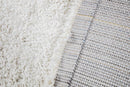 Perla Furniture Shaggy Cream 3x8 Area, Rug, 3' X 8', Ivory