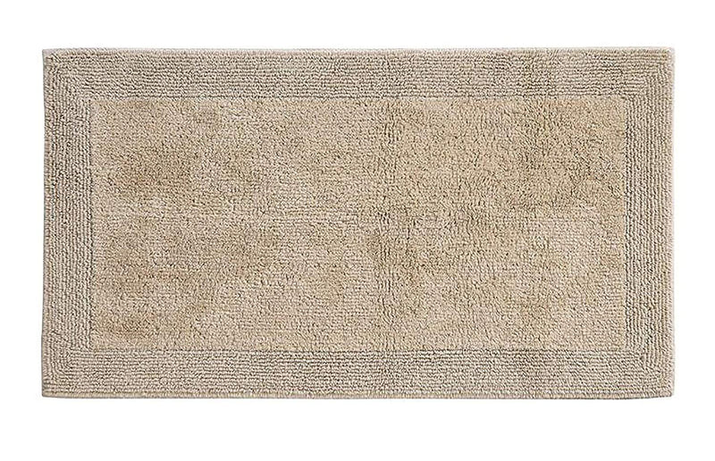 Grund Certified 100% Organic Cotton Reversible Bath Mat, Puro Series, 24-Inch by 40-Inch, White