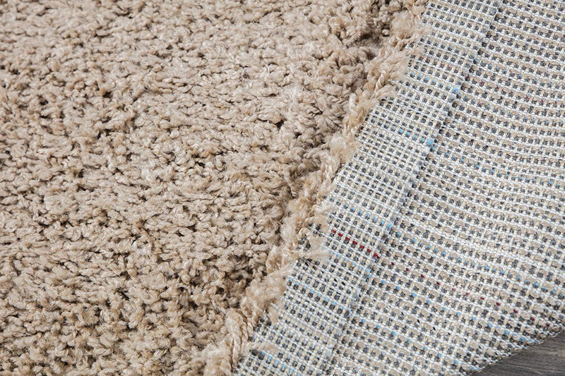 Perla Furniture 3x8 Perla Shaggy Beige Area, Rug, 8'x10', Light Blue