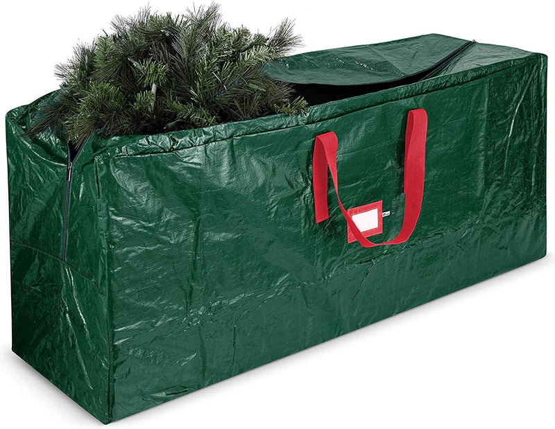 Artificial Christmas Tree Storage Bag - Fits Up to 7.5 Foot Holiday Xmas Disassembled Trees with Durable Reinforced Handles & Dual Zipper by ZOBER