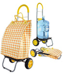 Trolley Dolly, Black Shopping Grocery Foldable Cart