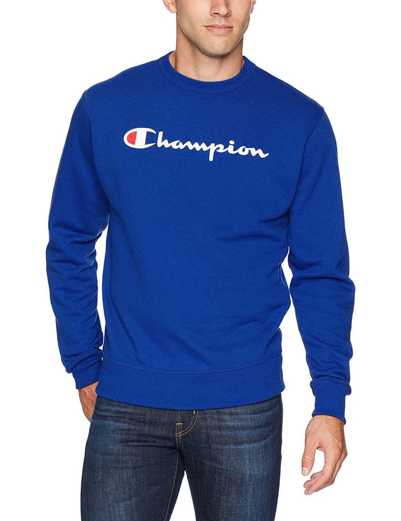 Champion Men's Graphic Powerblend Fleece Crew