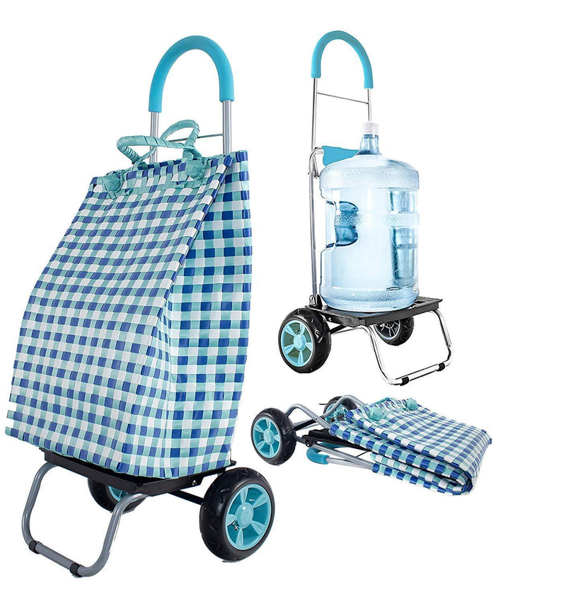 Trolley Dolly, Black Shopping Grocery Foldable Cart